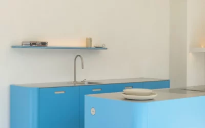 Curved Keuken – Blauw